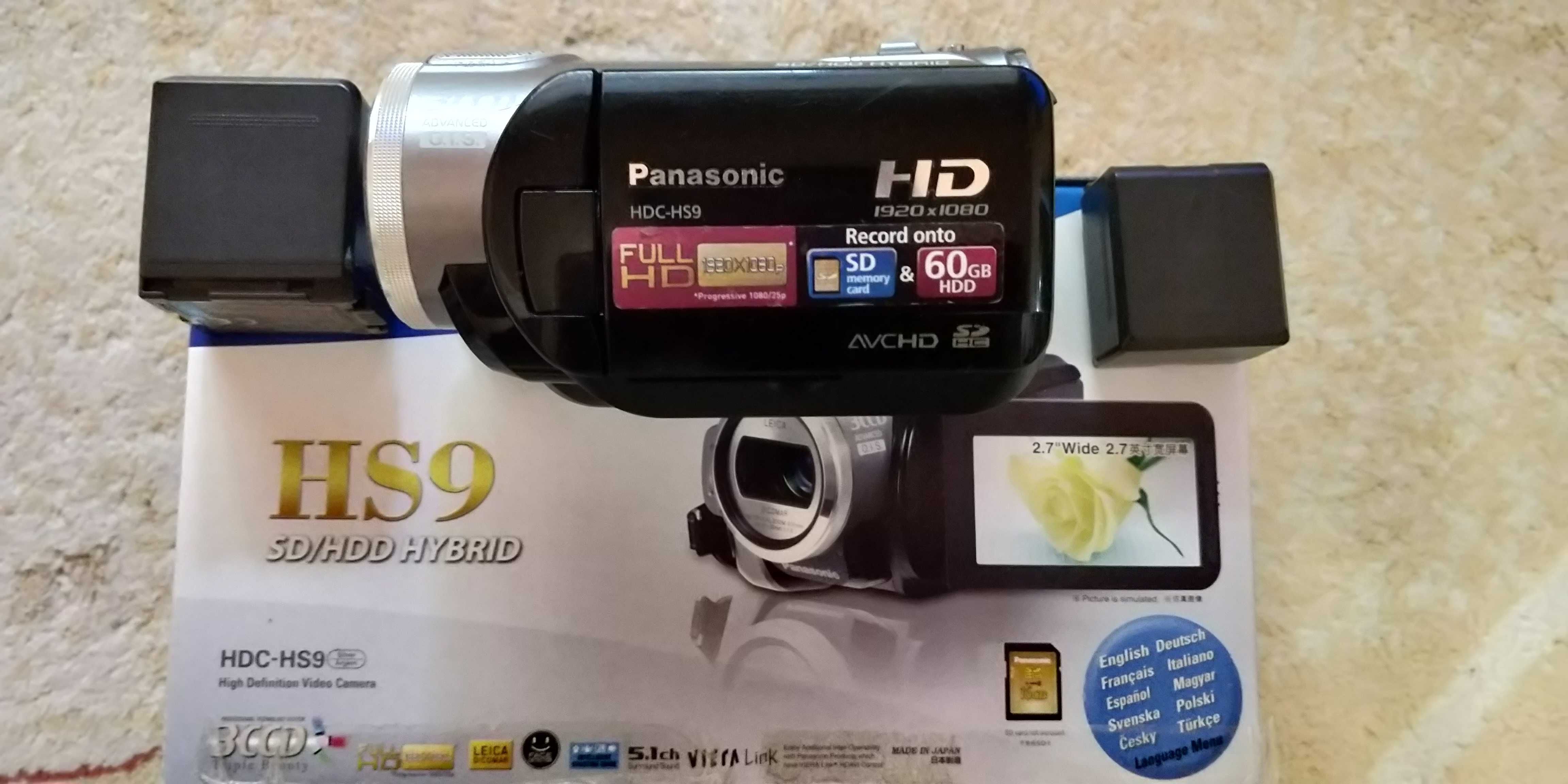 Camera video Panasonic Full Hd - Hybrid 60 Gb HDD & SD Memory Card