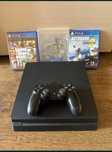 Ps4 slim 1tb + 3 игри