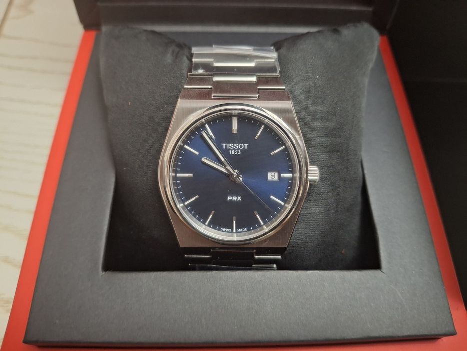 Tissot PRX Powermatic 80-Orginal Shevtsariya soati (Yangi,Quti bilan)