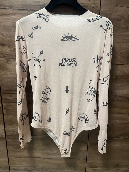 Боди с эффектом тату