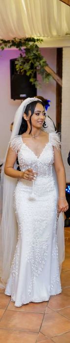 Rochie de mireasa 2 în 1 cu trenă detașabilă