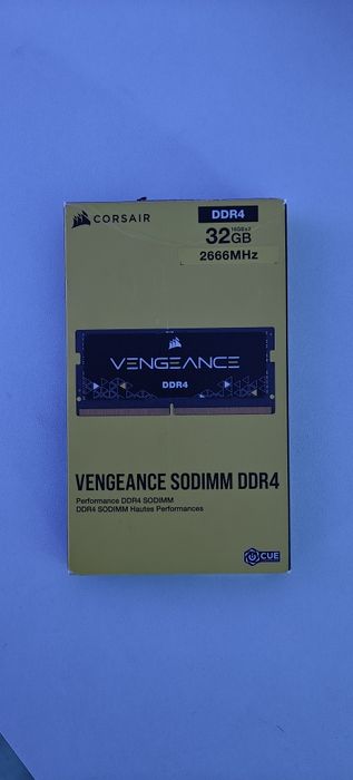 Memorie notebook Corsair Vengeance, 32GB, DDR4, 2666MHz, CL18,
