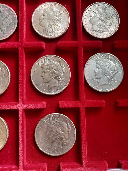 Monede argint sua morgan peace dolar 1890 - 1927 S