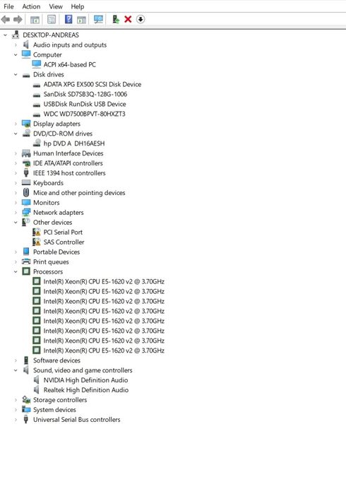 Pc HP Z420  Octa Core XEON E5- 1620 v2 3.7ghz 32gb ram