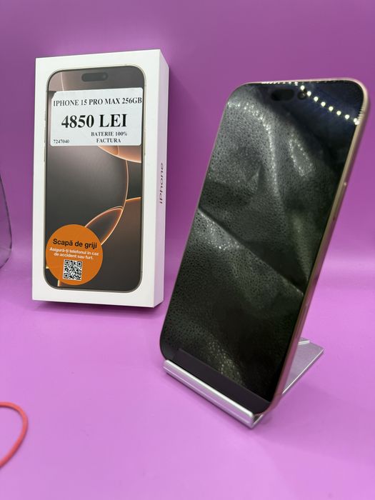 Iphone 16 Pro Max 256gb baterie 100 •Matei Amanet Crangasi•72470