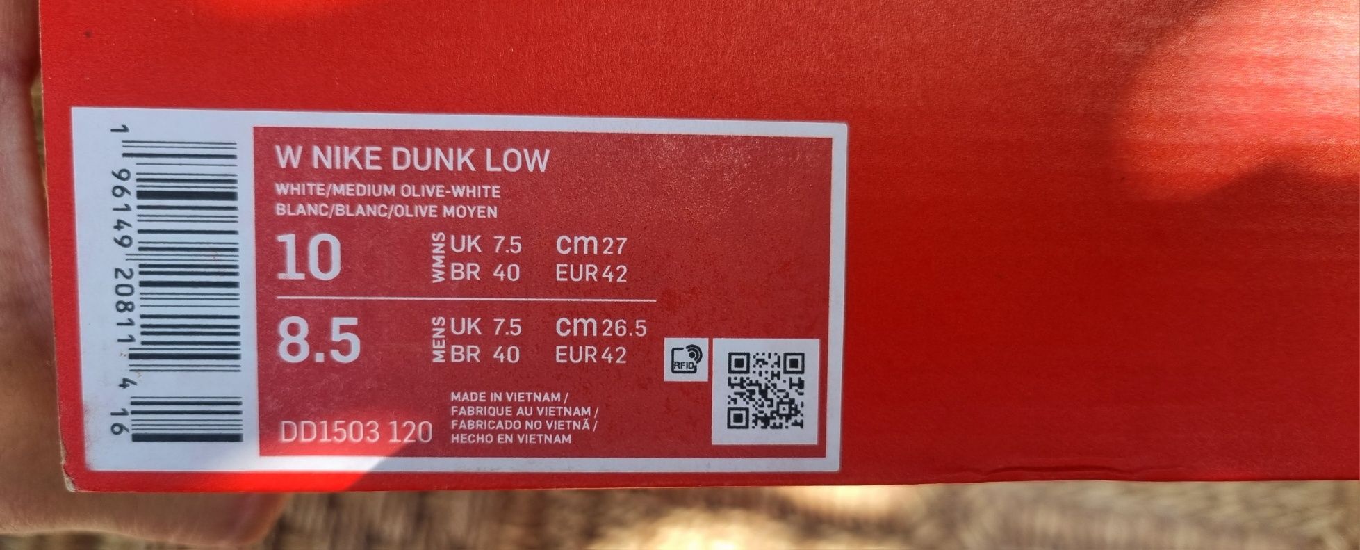 Маратонки w nike dunk low/ 42 ном.