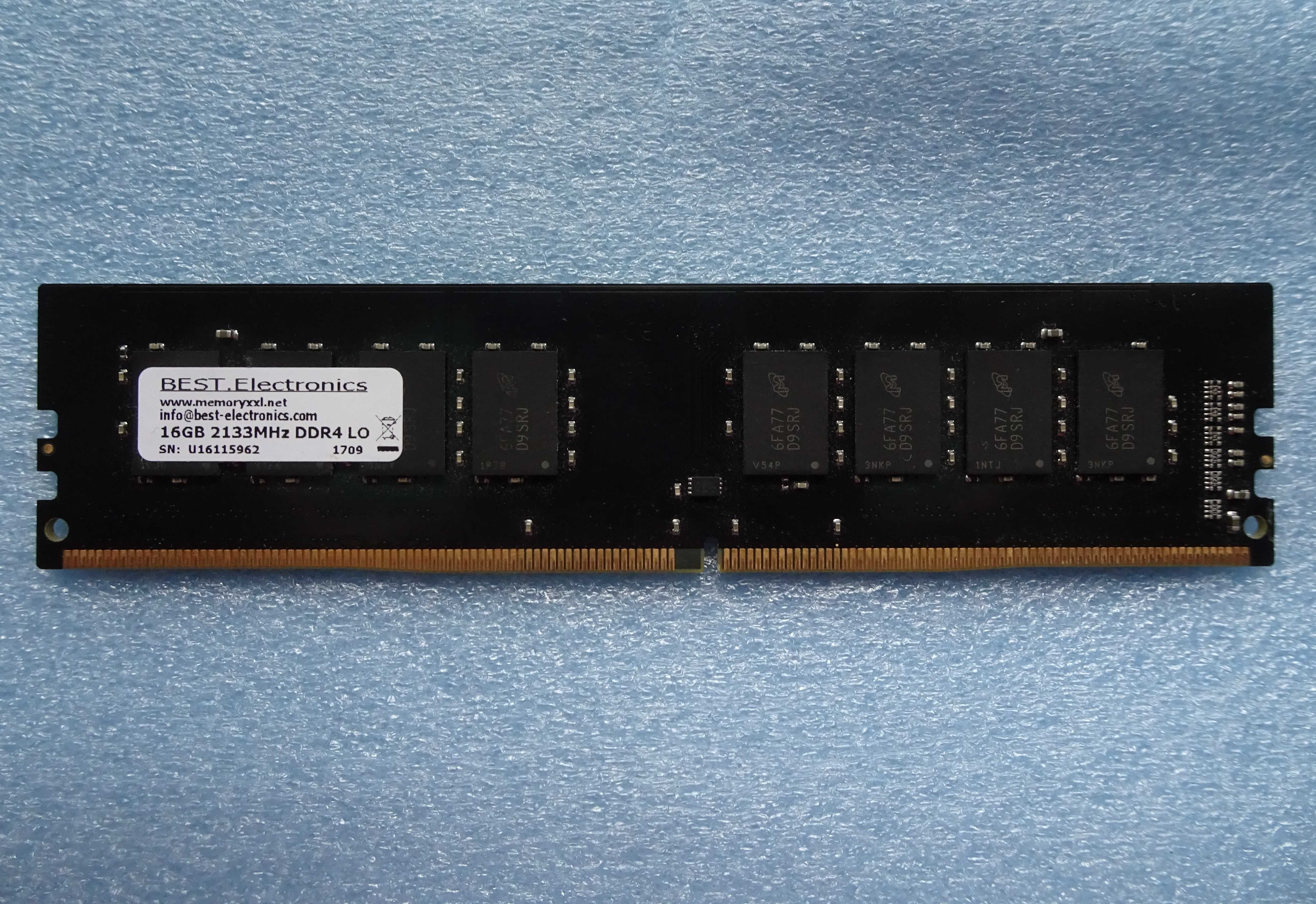 DDR 4  2133 MHz 16 GB