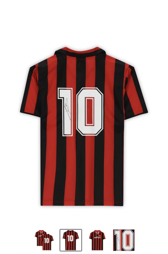 AC Milan Signed Home Jersey 88/89 Box – Gullit