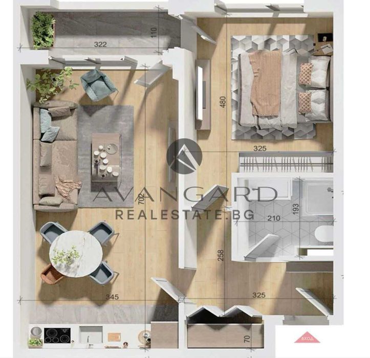 Продава се Двустаен апартамент в Пловдив, Тракия - 74 кв.м за 1653 €/кв.м - Снимка #9