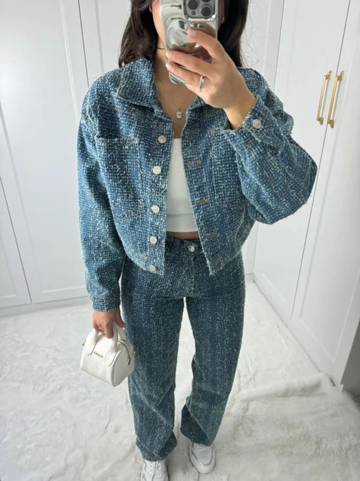 Сет от дънково яке и дънки деним