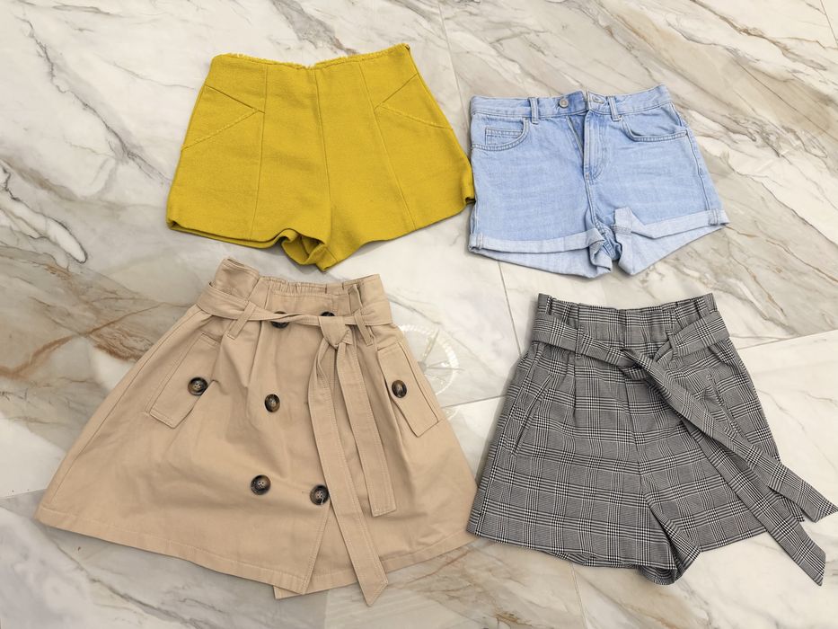 Zara юбки, шорты XS, все по 1000