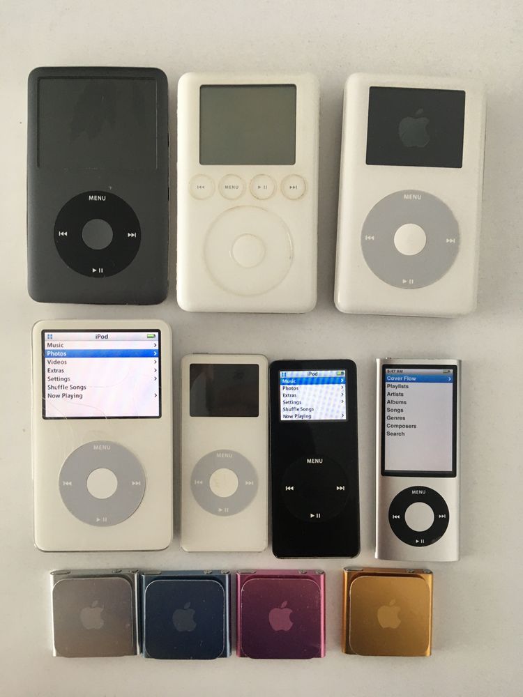 Lot apple ipod 1 2 3 4 5 6 classic, nano, touch, 30, 60, 80, 120 GB