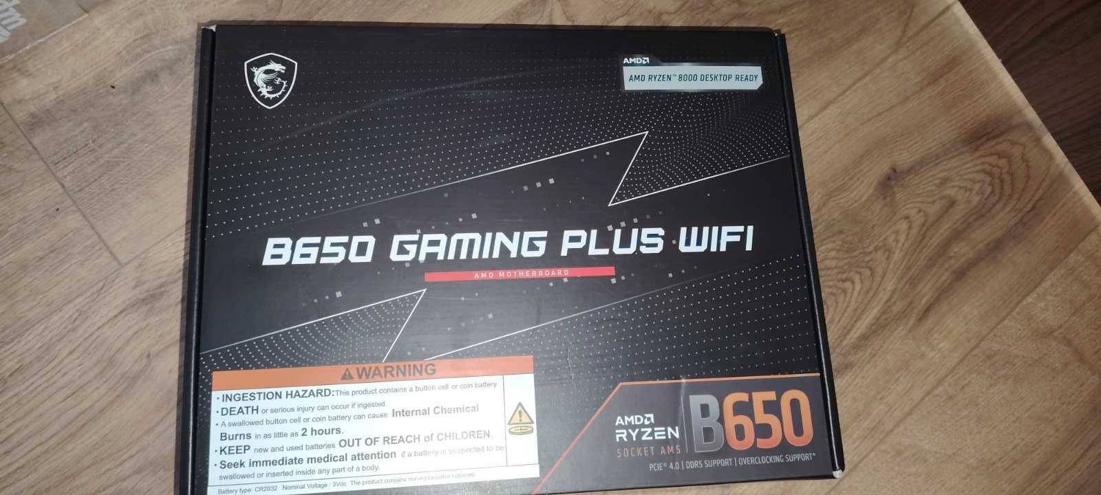 Дънна платка MSI B650 Gaming PLUS WIFI АМ5 ЗА РЕМОНТ ! !