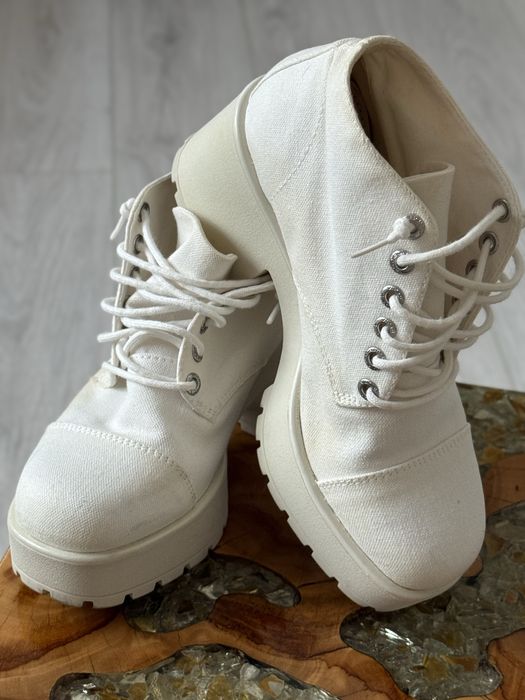 Ghete pantofi Vagabond 37 textil alb