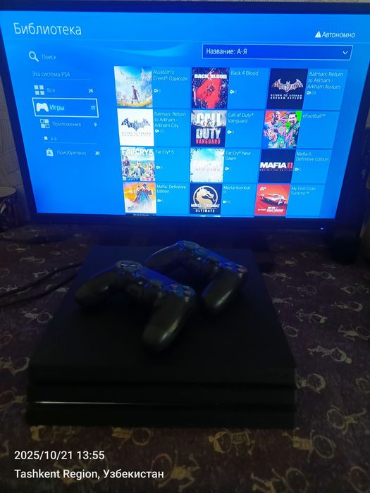 Ps4 PRO 1TB +20 ofitsalniy oʻyinlar +3oy garantiya