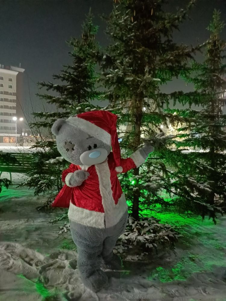 Санта тедди поздравление