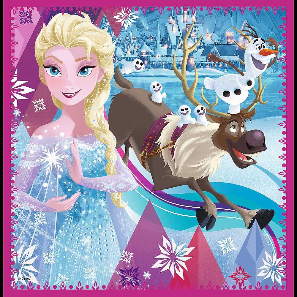 Puzzle copii 3 in 1 Trefl Disney Frozen 2 Magia iernii ideal cadou
