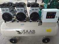 Воздушный компрессор SAAB без шумный 100 л
