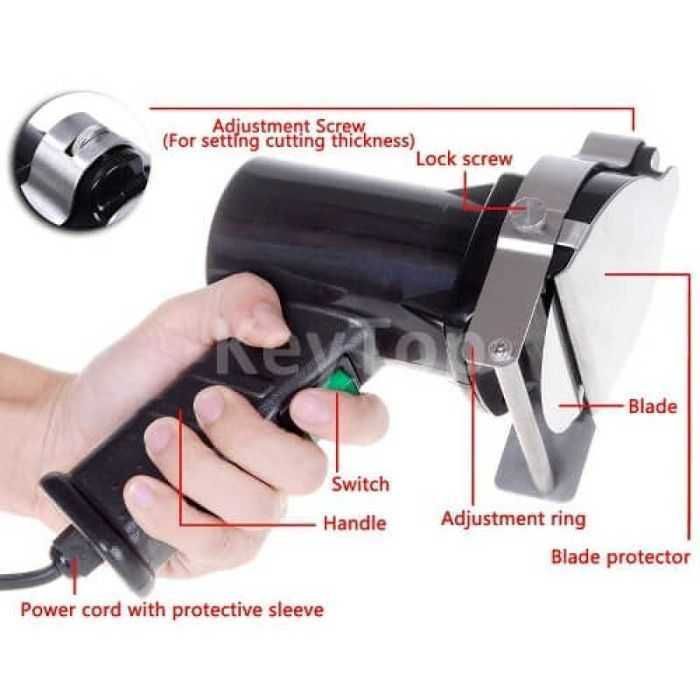 Професионален електрически нощ за рязане на дюнер