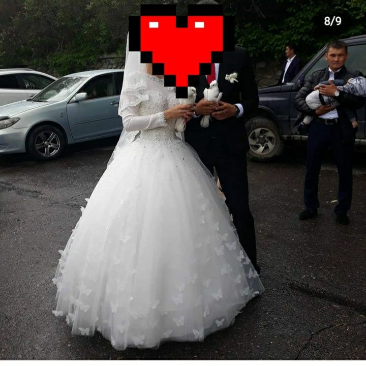 Свадебный  платье
