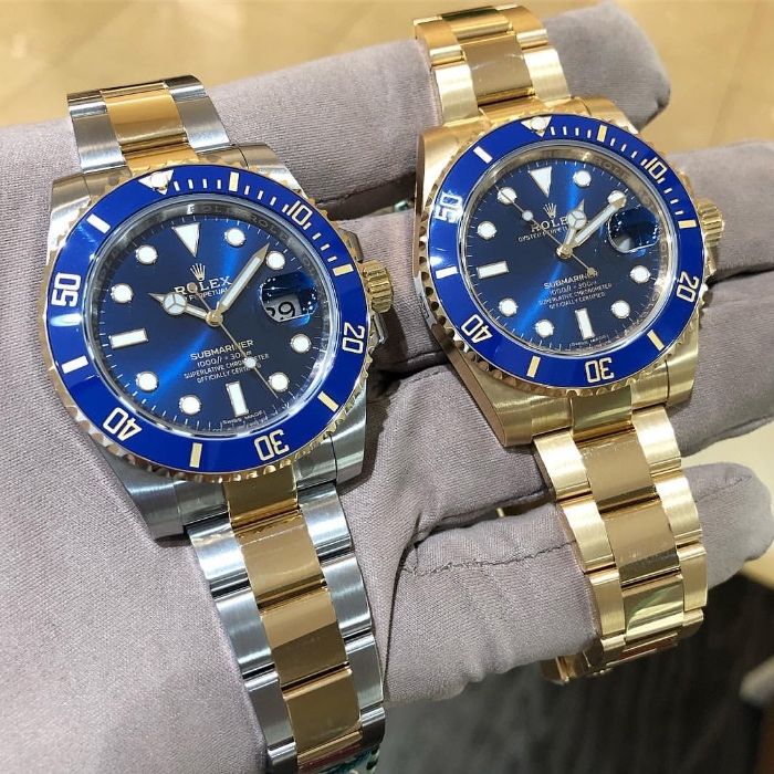 Rolex Submariner 41mm / Silver Blue / Automatic / Saphir / 18K gold