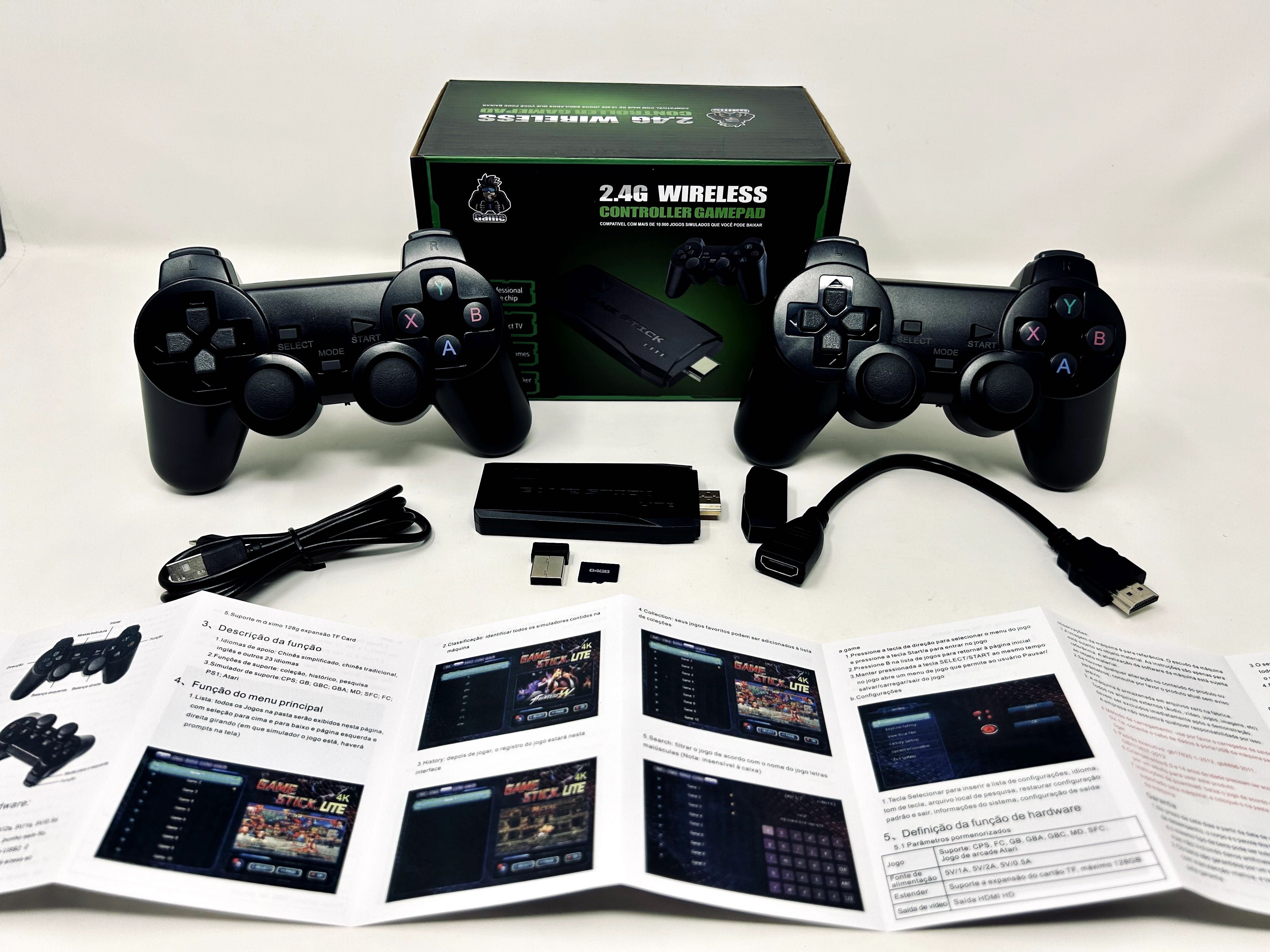 Безжична Ретро Конзола Игра Game Stick HD HDMI с 10000 игри