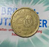 Moneda 20 euro cent 1999 Spania - Cervantes