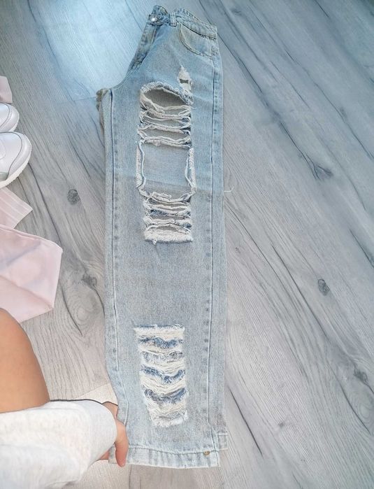 Blugi mom fit dama xs s