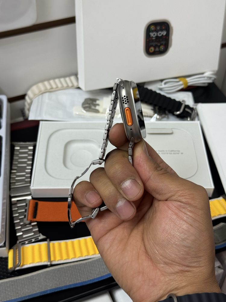  Apple Watch Ultra Gen2 titanium Olive Alpine Loop