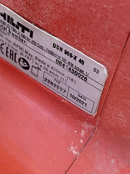 Hilti DSH 900-X drujba taiat beton metal diametru 400 cm