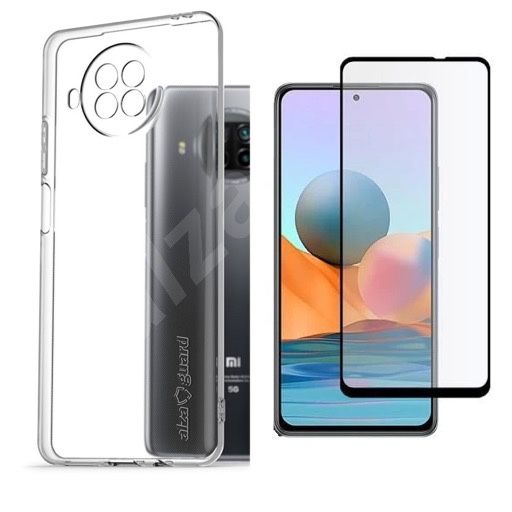 Husa Silicon si Folie Sticla Curbata - XIAOMI Redmi Note 8T/9T PRO