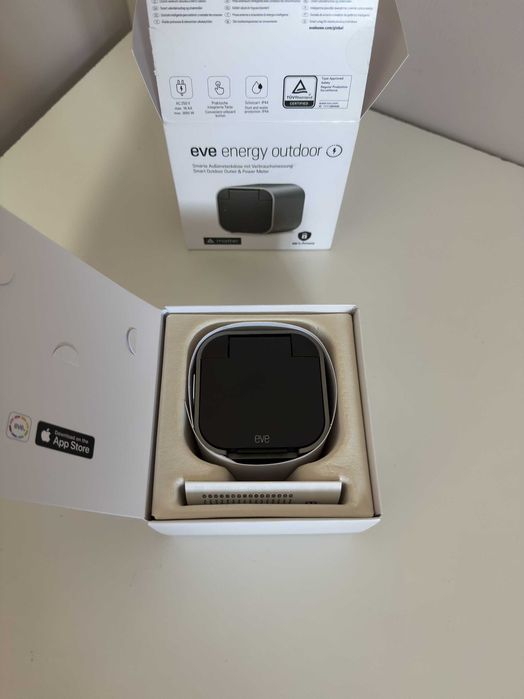 Priză inteligentă EVE energy outdoor Matter & Thread, certificat TUV