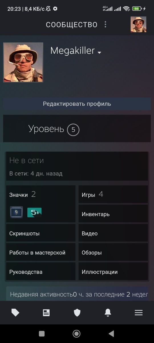 Аккаунт СТИМ 2004 года, 10 выслуга лет