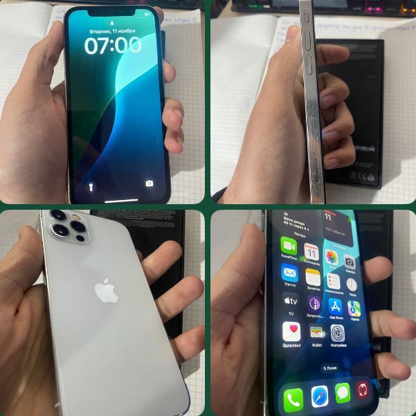 12 про 128гб 100 емкост экран акум ауыскан трутон фейс бар 1 х та шаң