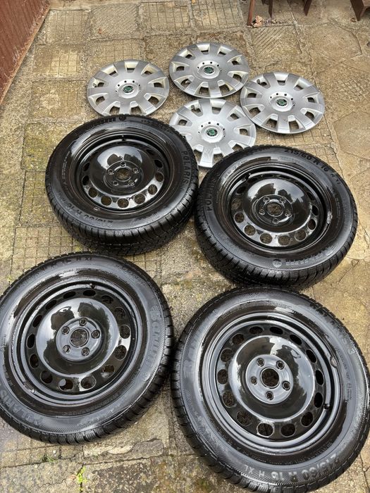 Джанти с тасове и зимни гуми за Шкода