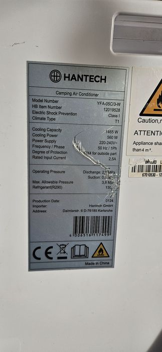 Aer conditionat portabil Hantech YFA05