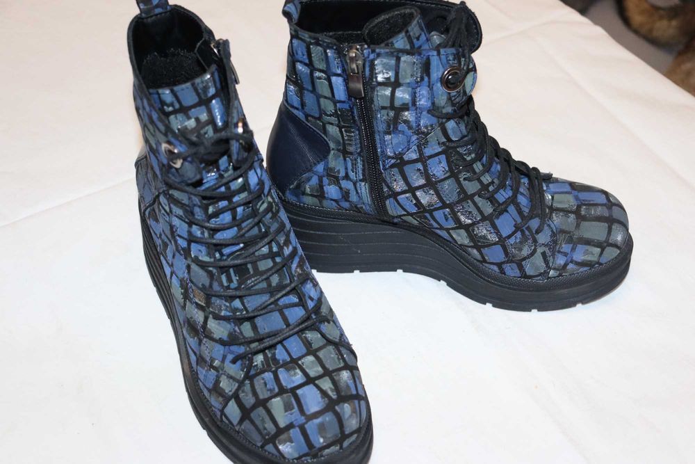 Боти естествена кожа обувани ВЕДНЪЖ