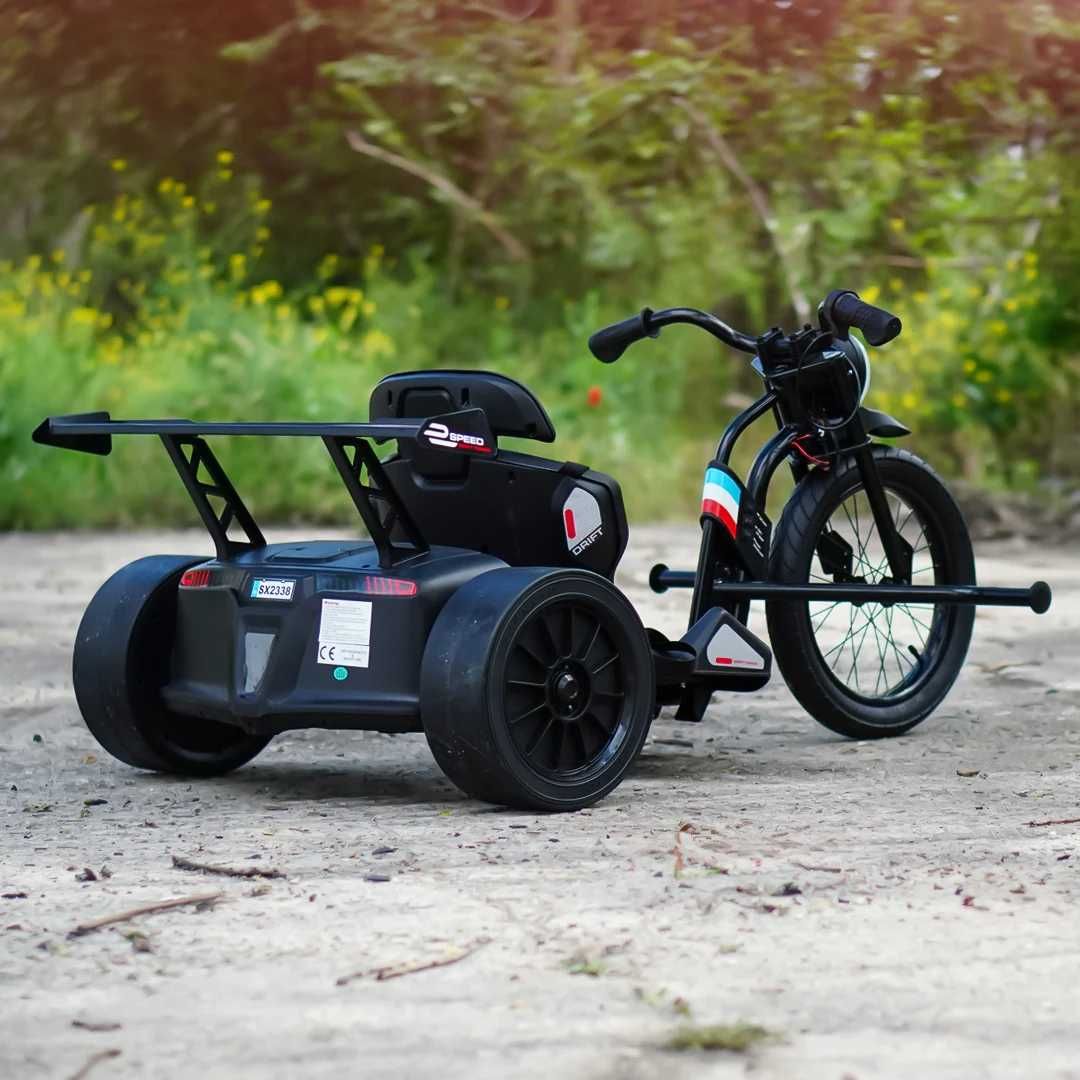 NOU Motocicleta electrica pt copii 5-12 ani,Drift-Trike, 500W,24V 10Ah