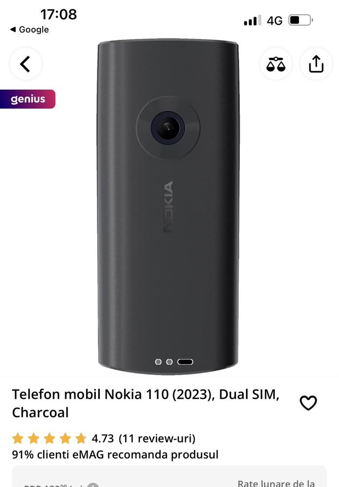 Nokia 110 Dual Sim 4G