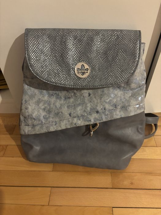 Rucsac/Geantă multifuncțională Rieker (gri/albastru cu efect metalic)