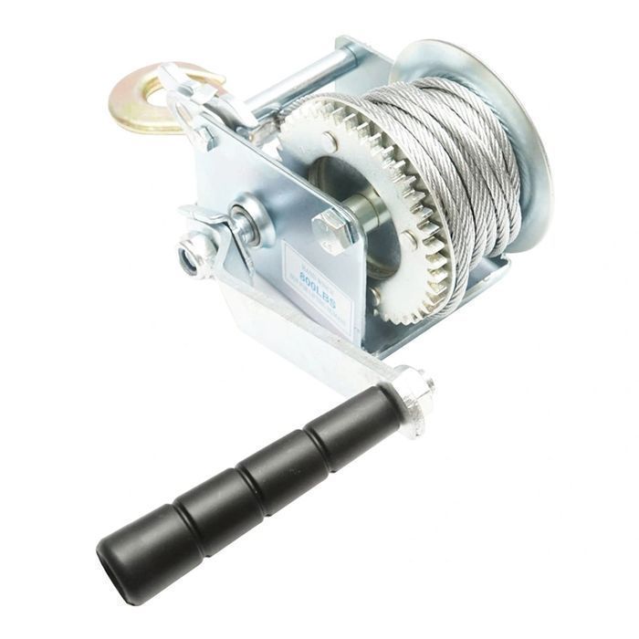 Troliu manual cu cablu otel 8m 350kg