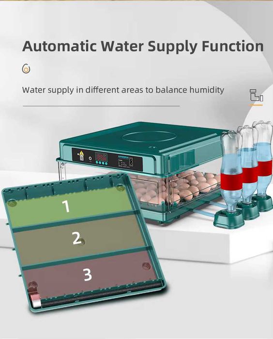 Fudajo автоматичен инкубатор 30 яйца 50W с контрол на температура
