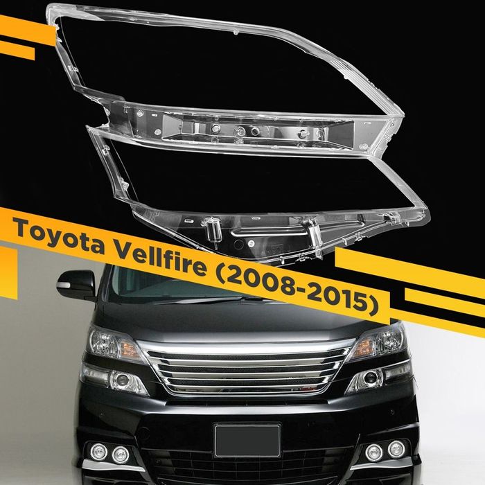 Стекла фар Tayota Vellfire