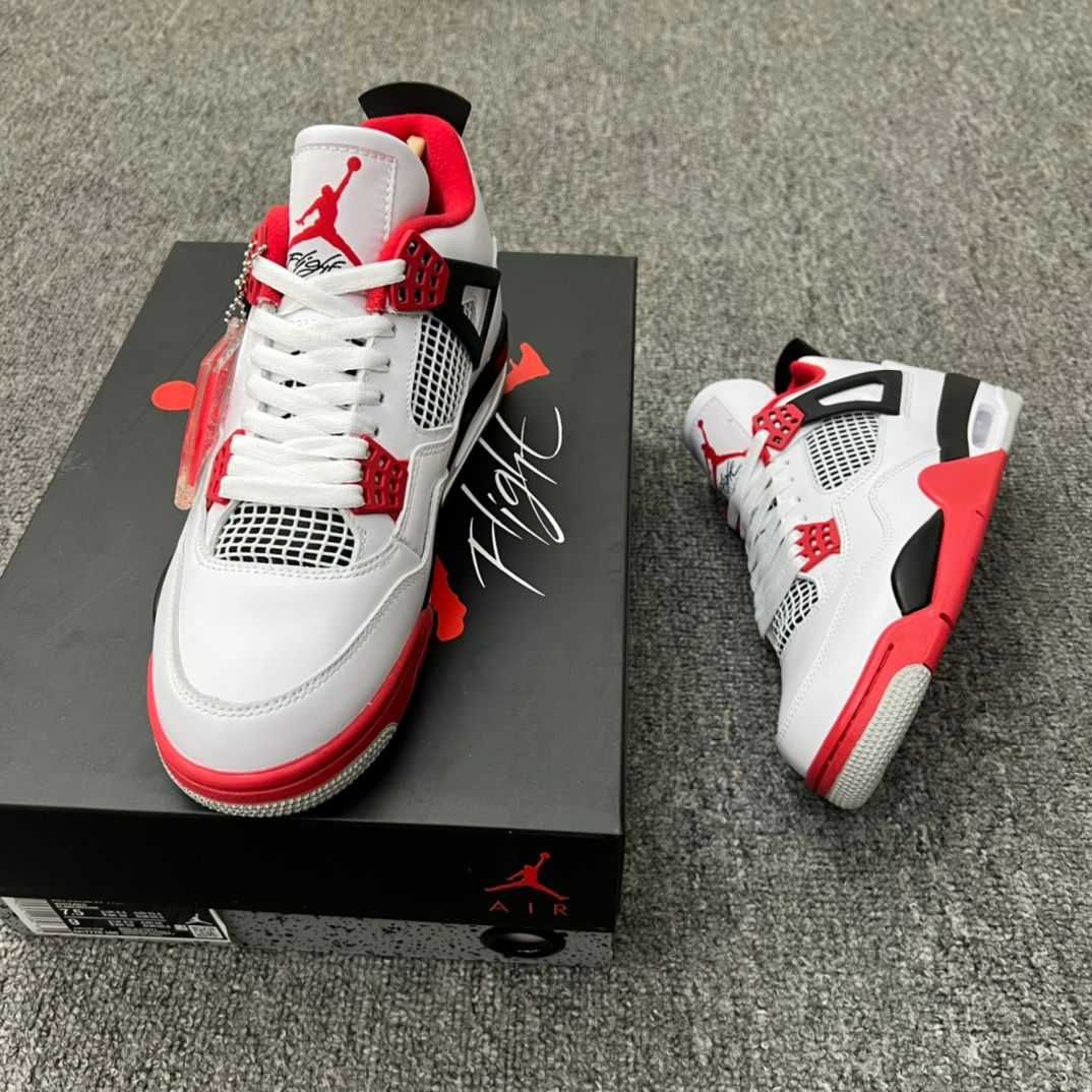 Jordan 4 Red Fire | Noi cu cutie | Premium