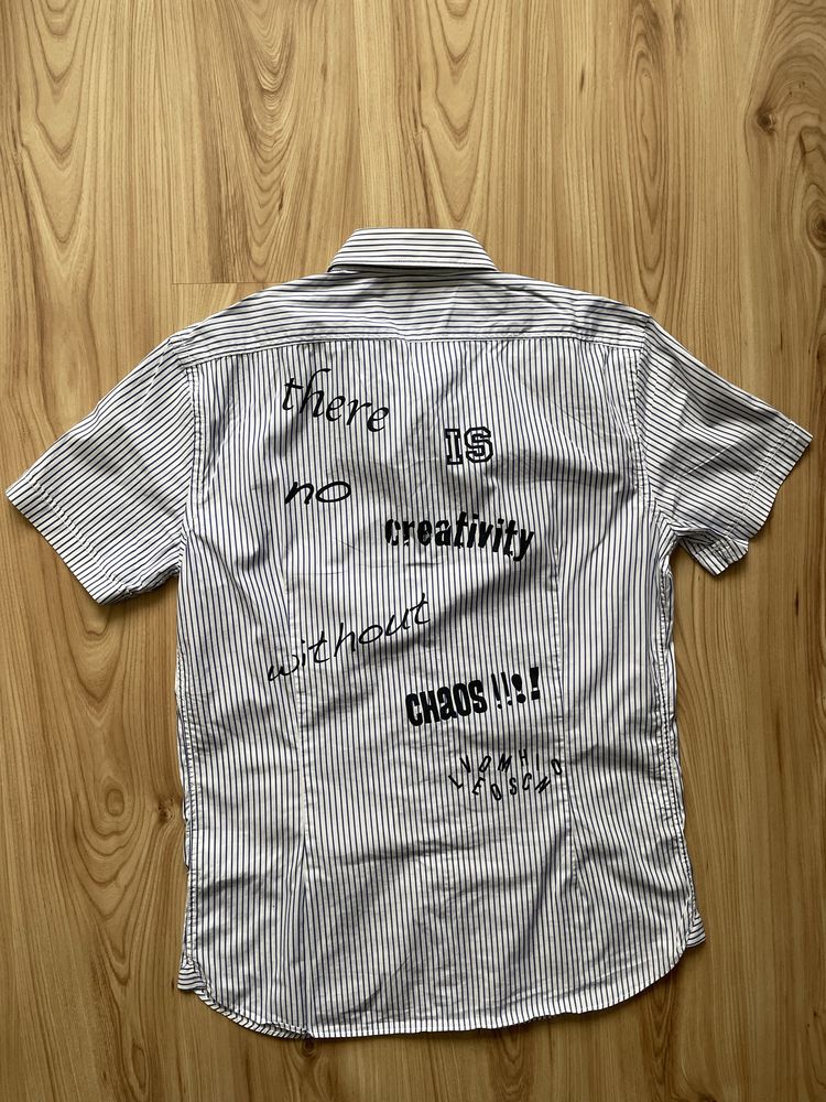 LOVE MOSCHINO / мъжка риза къс ръкав XL