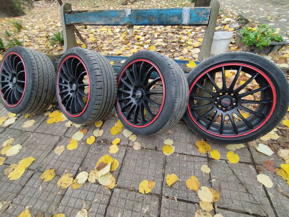 225/40/18///8jx18 Tenzo-r джанти с гуми 10 болта 5х100/5х114,3