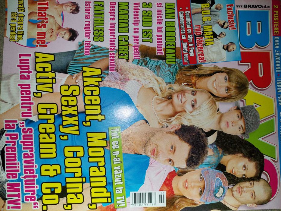 Revista Bravo cu Akcent, Julie Chelaru, Activ, CRBL pe coperta