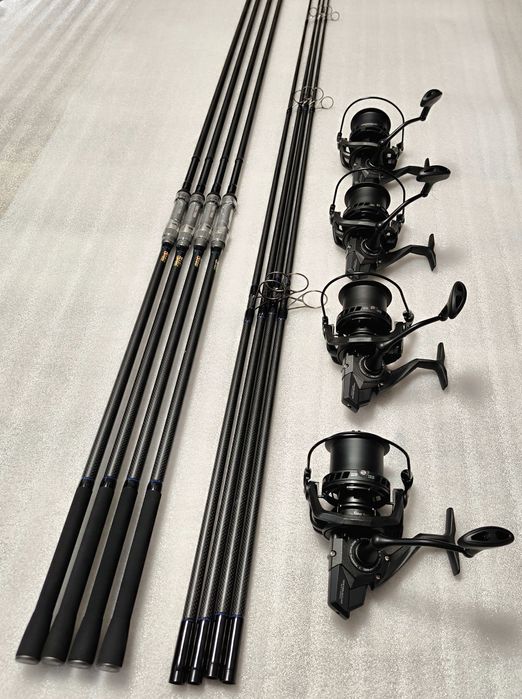 SET 4 Lansete FL FLX30 3.96M 4.0Lbs 2Seg + 4 Mulinete PRO FL MT 14000