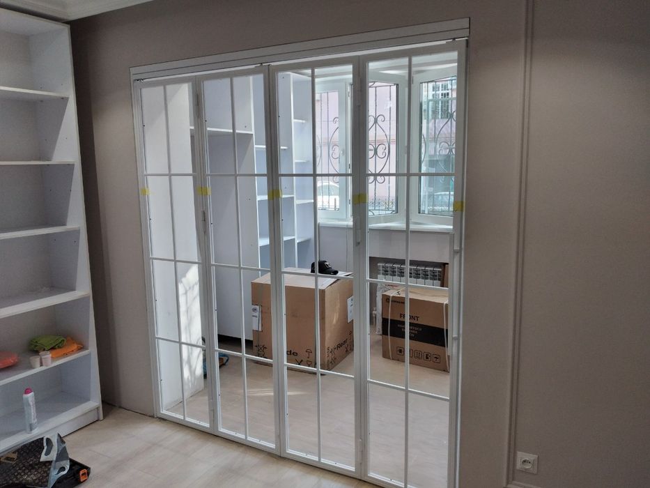 Лофт перегародка, каскад и гармошка