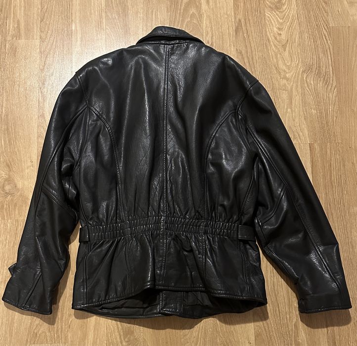 Geaca de piele naturala moto chopper cruiser vintage  marime L